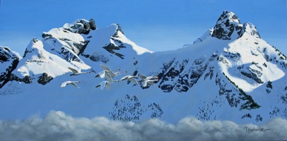 Above the Clouds - 30 x 60"   $6,300